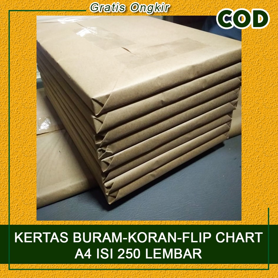 

Kertas Buram Kertas Koran Kertas Flip Chart A4 isi 250 Lembar