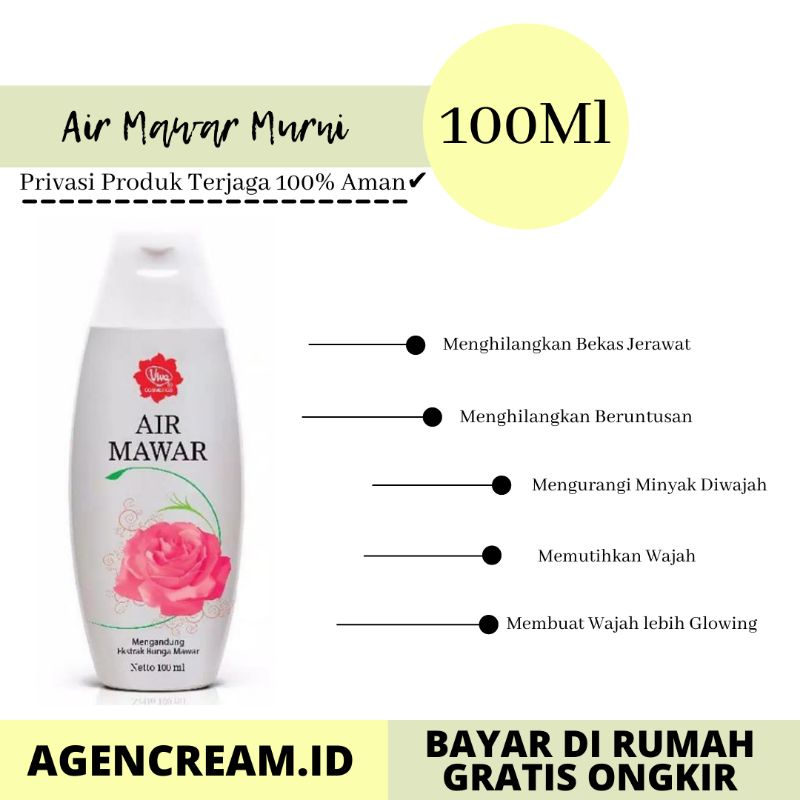 VIVA AIR MAWAR 100ML ORIGINAL BPOM - AIR MAWAR VIVA 100ML ORIGINAL