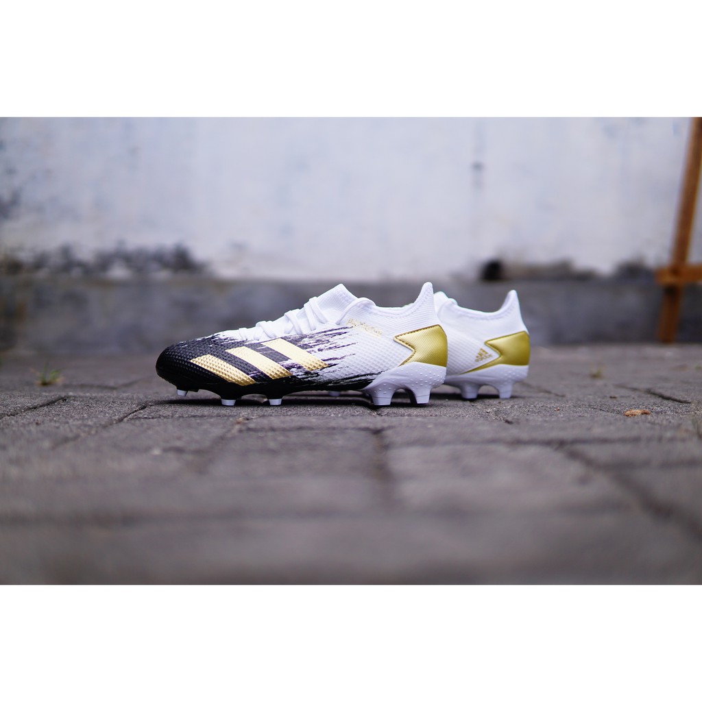 Sepatu Bola Adidas Predator Mutator 20.3 L FG - White/Gold  Original