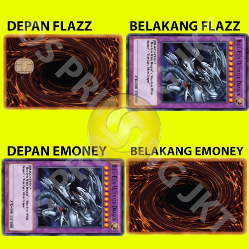 CUSTOM KARTU FLAZZ BCA GENERASI 2 ATAU EMONEY/SALDO 0 - YUGIOO