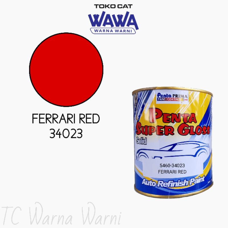 cat duco Penta Super Gloss Ferrari Red merah ferrari 34023 1kg