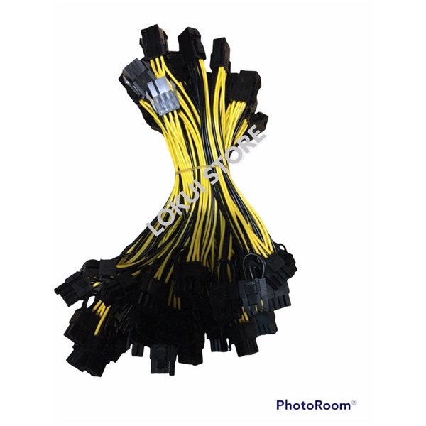 Kabel Power VGA PCIE 6 Pin To 8 Pin Cabang 2 PCI Express VGA / Kabel GPU Cabang Mining