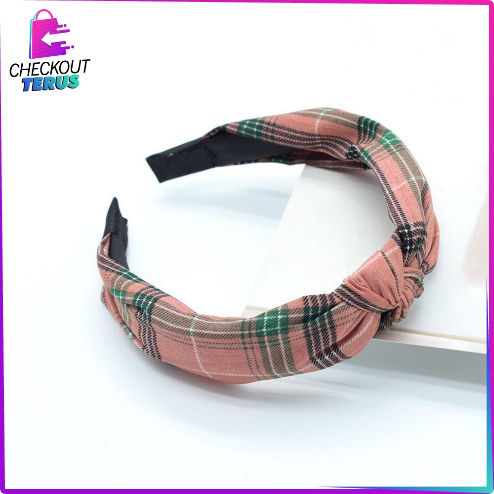 CT C71 96 Headband Korean Style Bando Polos dan Motif Bahan Kain Aksesoris Rambut Wanita Gaya Korea Impor