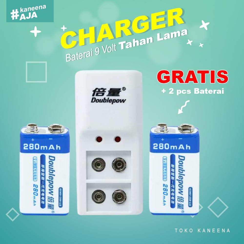 Charger Baterai 9v Charger Baterai Kotak Baterai Kotak 9v Rechargeable Batre Kotak Cas