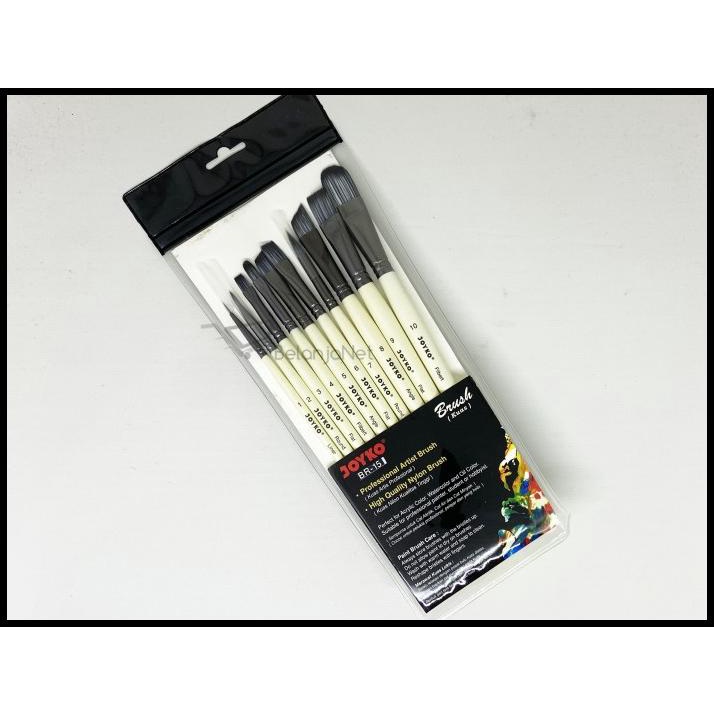 

Kuas Cat Air Kuas Lukis | Acrylic Brush Joyko Br-15 1 Set 10 Pcs