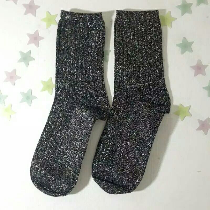 Kaos kaki fashion dewasa GLITTER