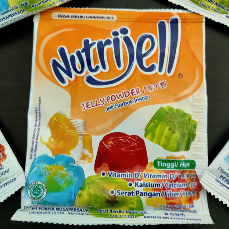 

NUTRIJEL NUTRIJELL AGAR AGAR JERUK / ORANGE 15 GR - 1 SACHET