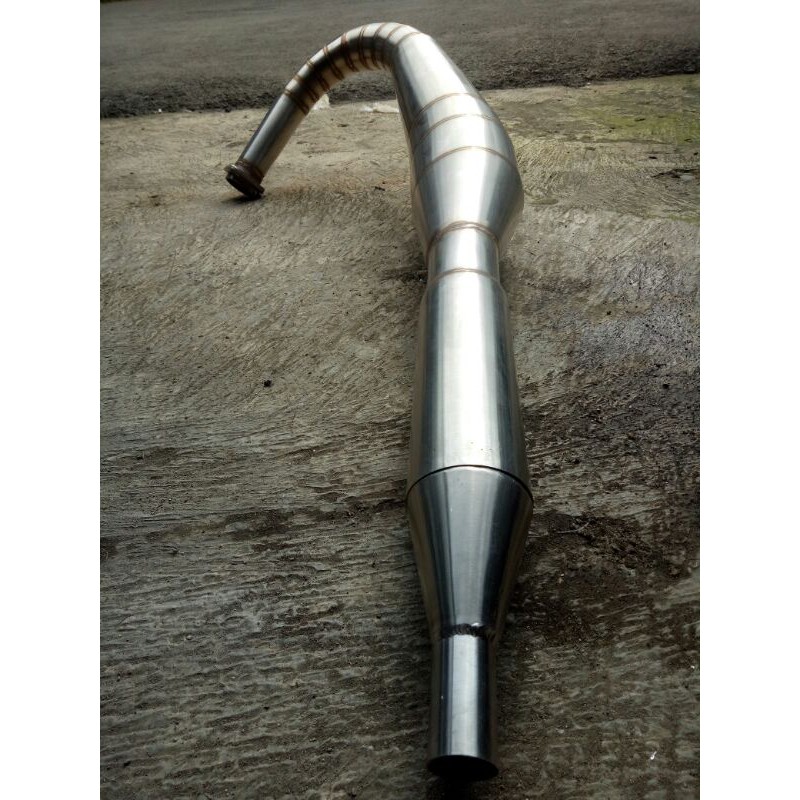 Kenalpot RX King Kolong 3v3 Ful Stenlis Suara Garing Cring Termurah