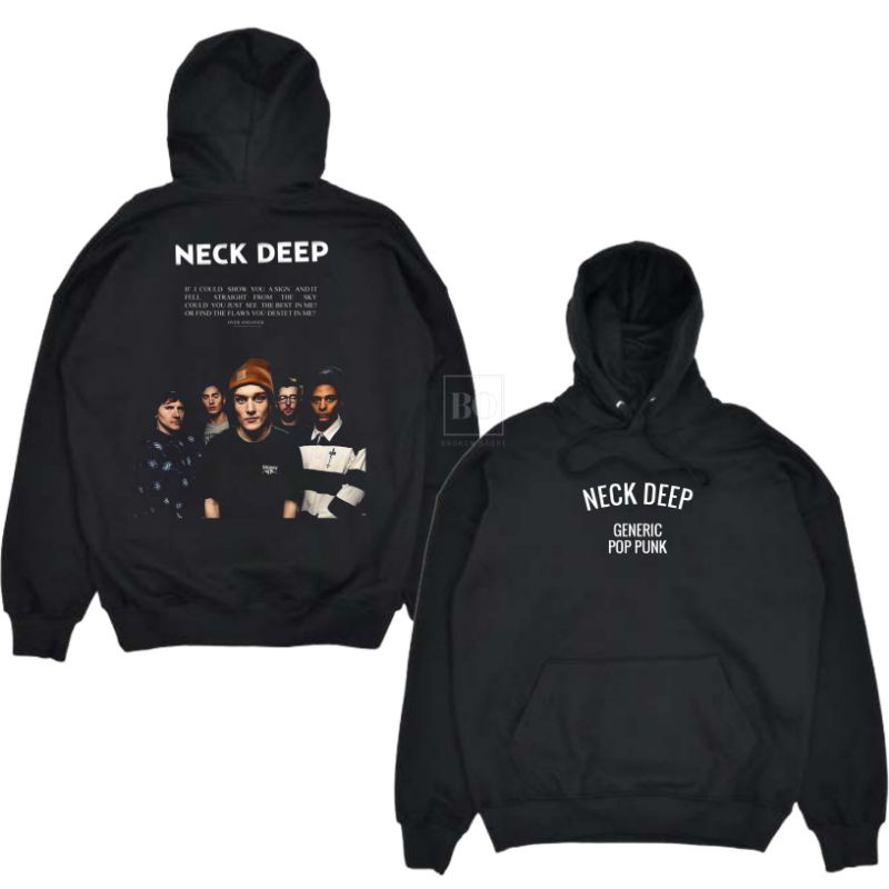 Jaket sweater hoodie neck deep pop punk / sweater hoodie band neck deep