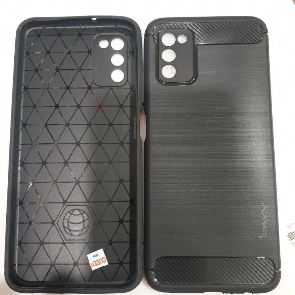 Case Slim Fit Carbon Samsung A03S SM-A037F 6.5 Inchi Softshell Fiber Multi Carbon Anti Melar