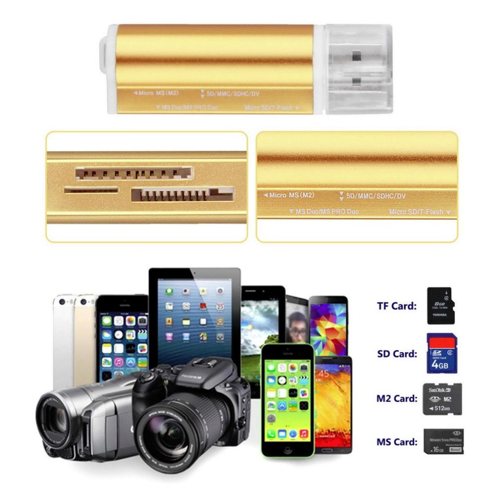 All in One Multi Memory Card Reader USB Flashdisk 2016