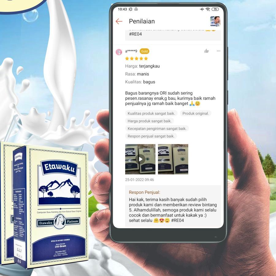 

Promo - Etawaku Platinum 3x Atasi Masalah Pernafasan - Susu Kambing Bubuk Provit Etawa Tingkatkan Daya Tahan & Imunitas Tubuh Jaga Kesehatan & Kepadatan Tulang Isi 200gr ~