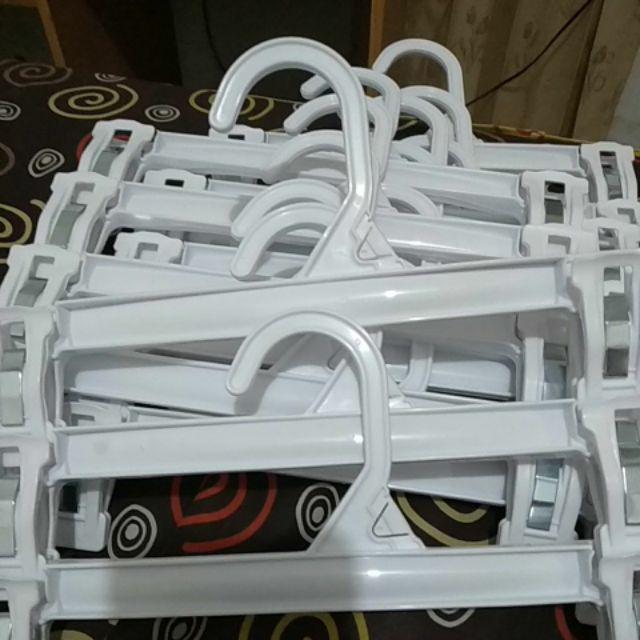 Hanger Jepit Putih 25 Cm Lusinan