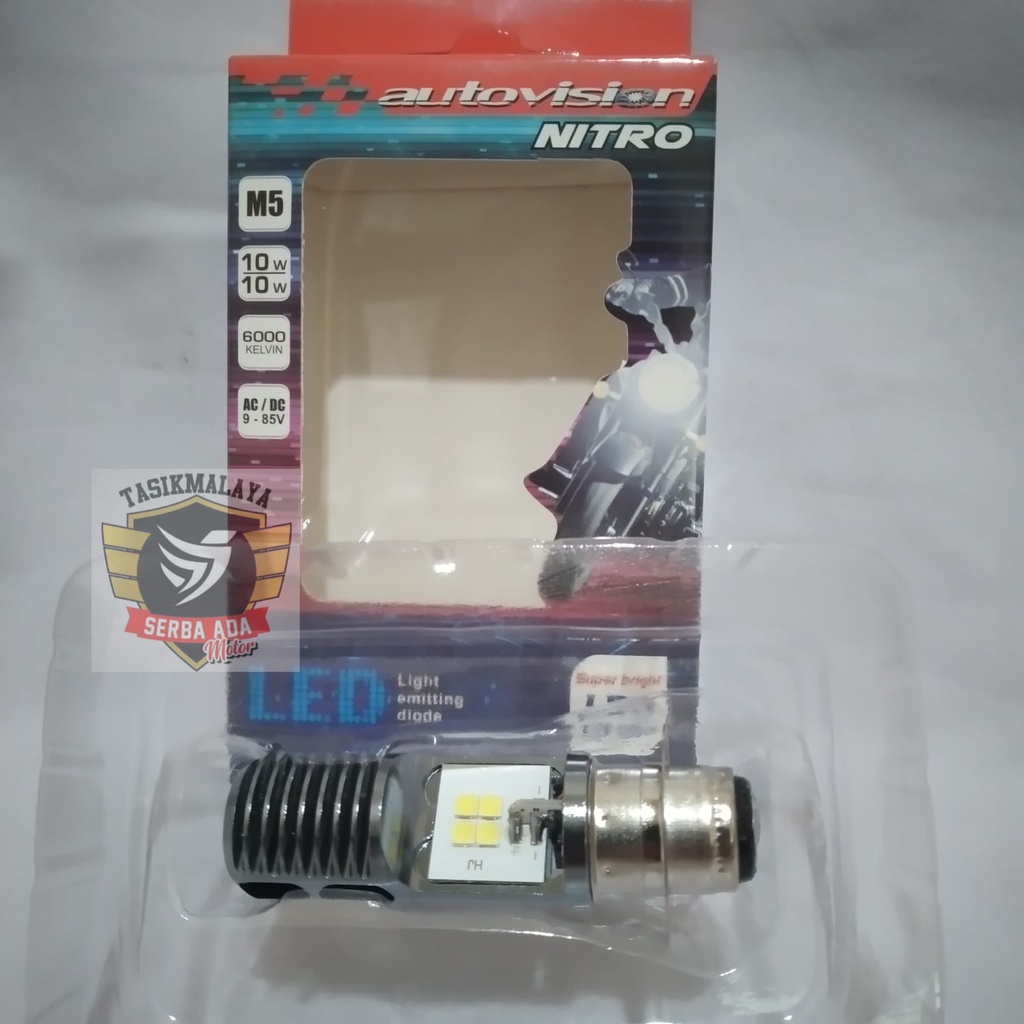 LAMPU LED AUTOVISION NITRO MATIC BEBEK UNIVERSAL KAKI 1