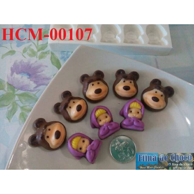 Cetakan coklat Masha & bear HCM 107 || fiina de choco