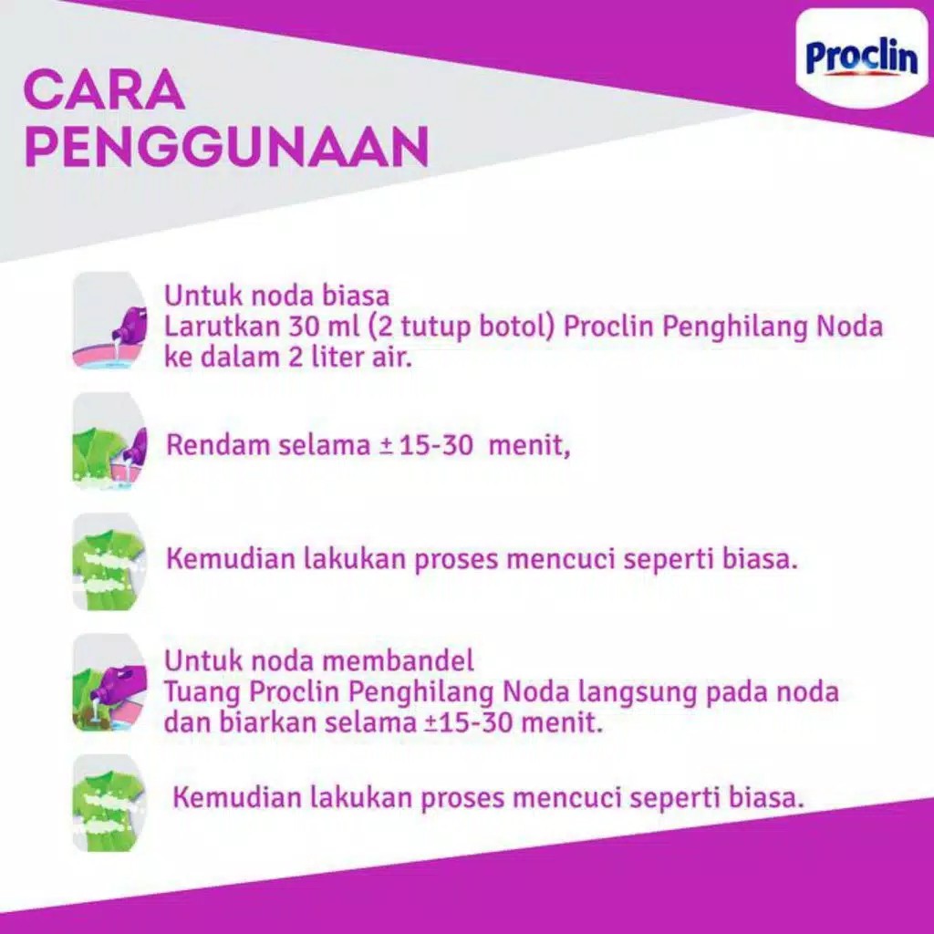 PROCLIN Penghilang Noda Aksi Putih 400ml