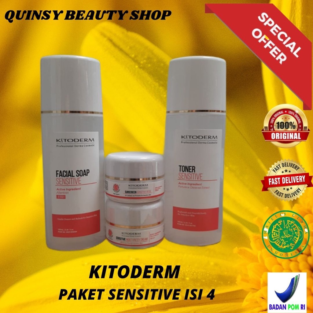 kitoderm paket sensitive isi 4