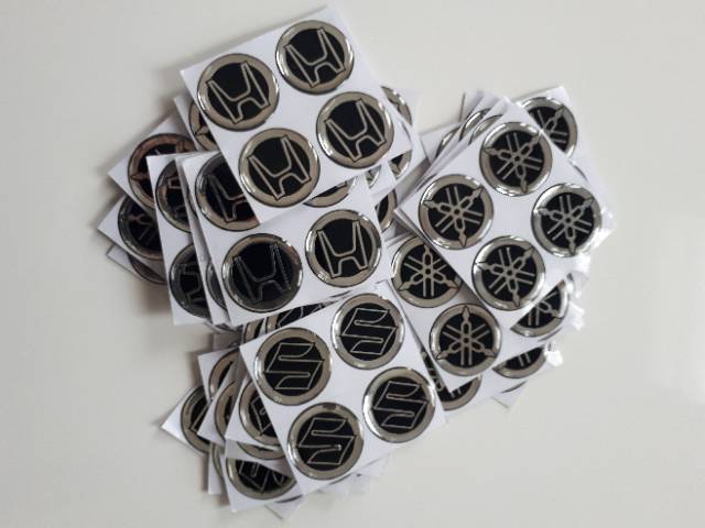 EMBLEM STIKER TIMBUL LOGO 3cm