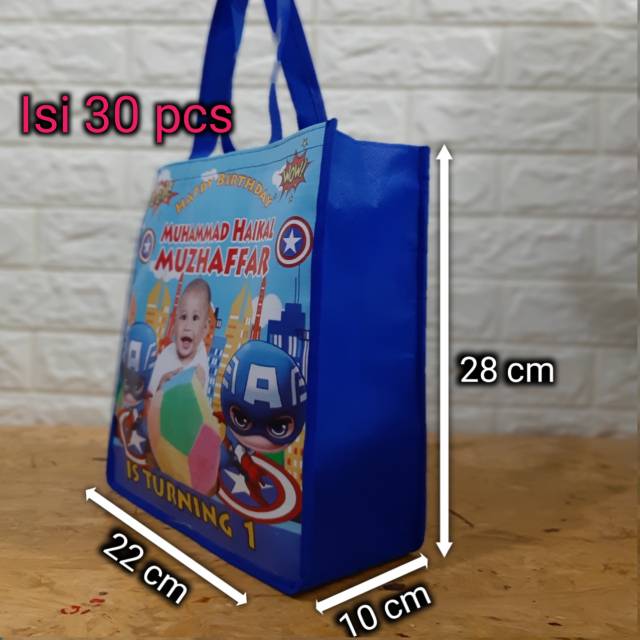 

30 pcs tas ulang tahun / goodie bag custom / tas foto