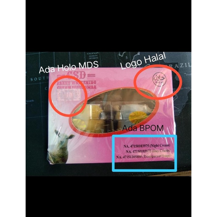 CSD Cream susu domba Krim MDS ORIGINAL BPOM