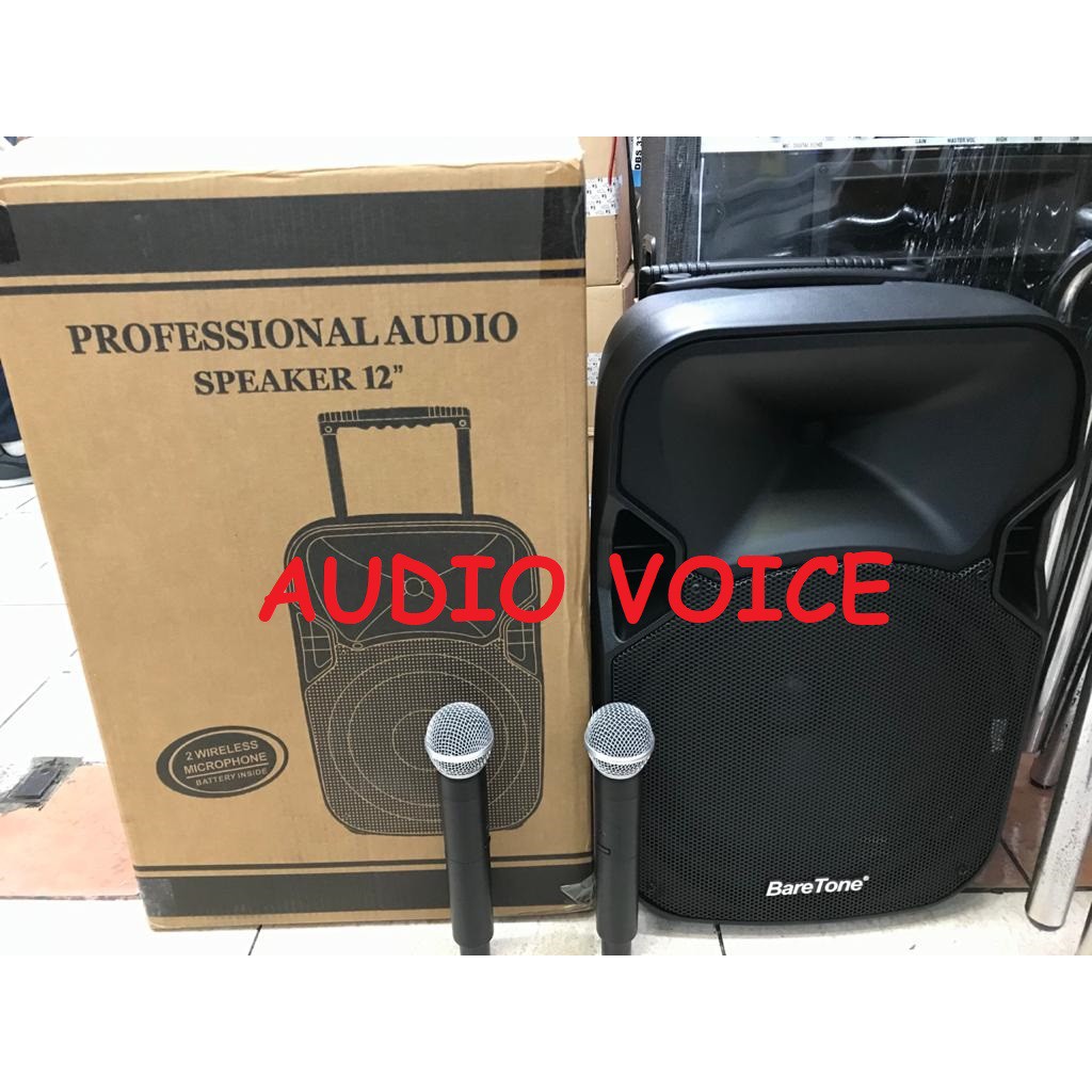 Speaker Aktif Portable Baretone 12 inch bluetooth max12al max 12al