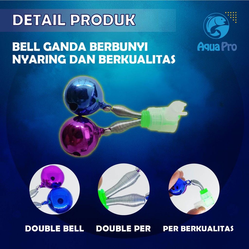 Aquapro Bel Joran Kerincingan Jepit dengan Drat Loceng Double Terlaris