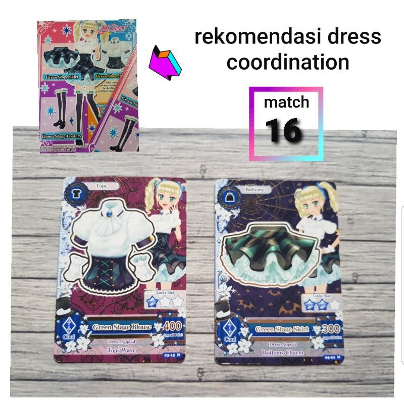 aikatsu isi 2 kartu langka - rare card aikatsu - aikatsu card - mix and match 1-2
