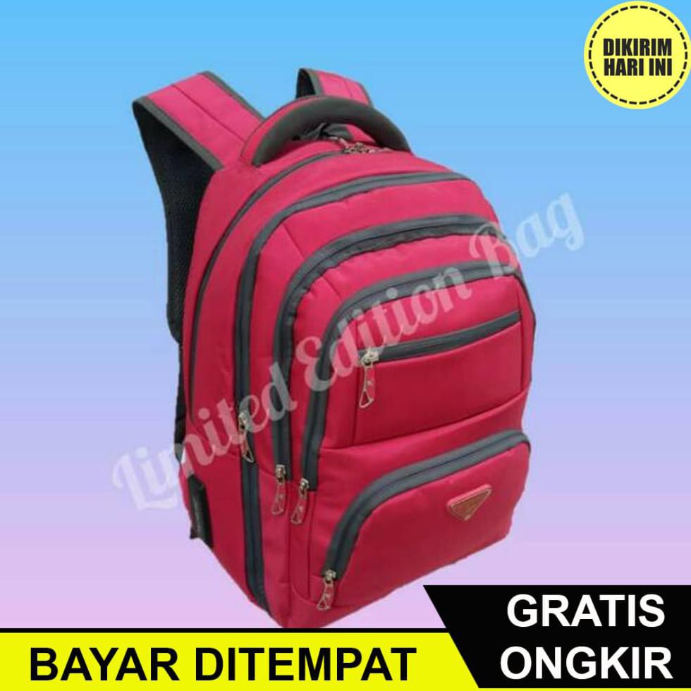 JB3155 TAS WANITA , RANSEL WANITA , TAS RANSEL LAPTOP ORIGINAL POLO MILANO