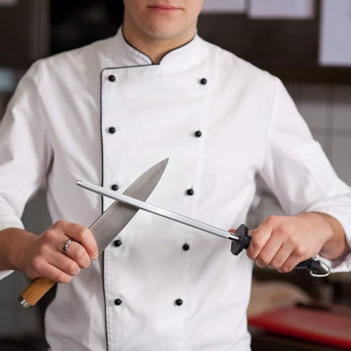 Alat Pengasah Pisau Butcher Knife Sharpener Tongkat Pengasah Pisau Asah Dapur Asahan Pisau Golok Daging