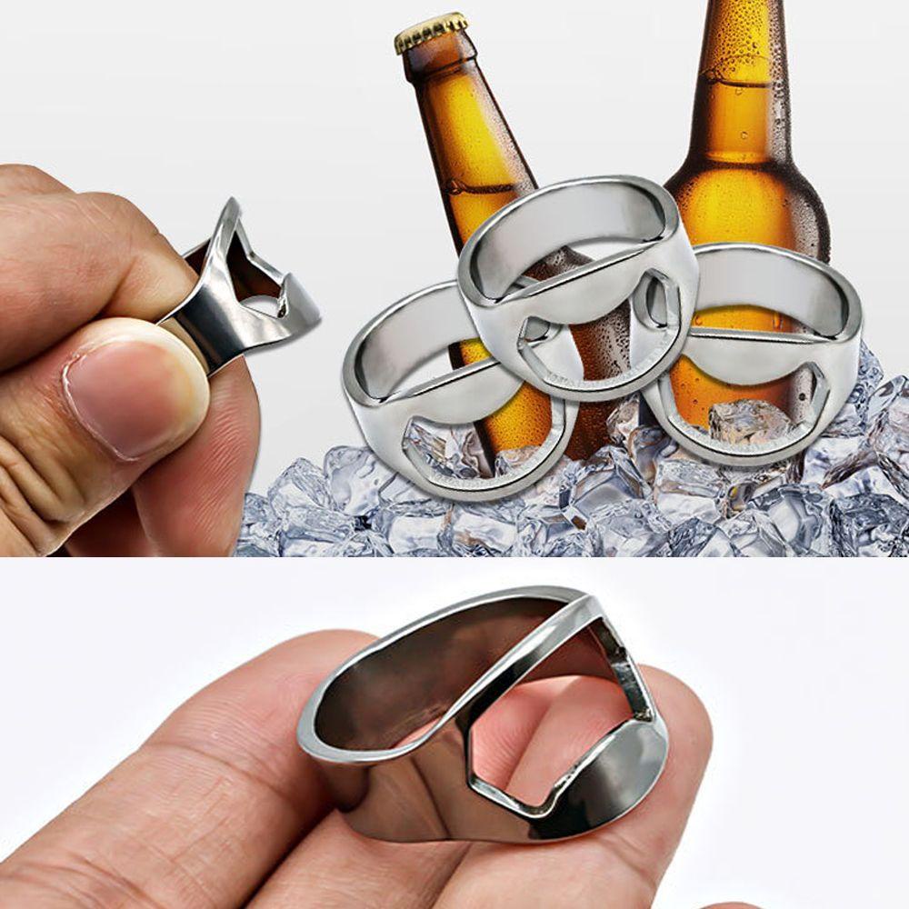 Populer 1/3pcs Pembuka Botol Bir Bar Perlengkapan Gadget Home &amp; Living Finger Ring Design