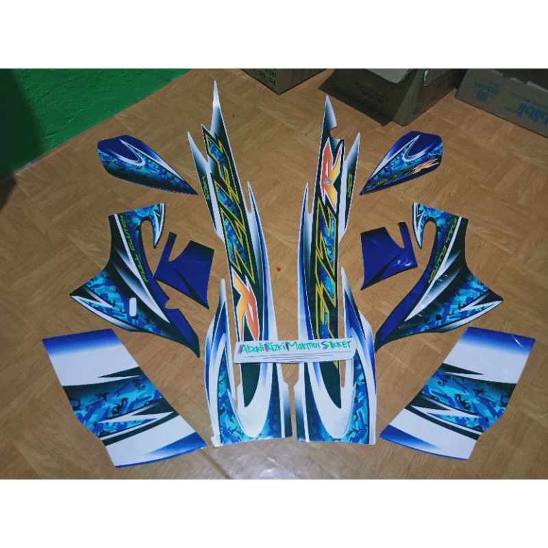 striping Lis body Polet stiker fizr f1zr biru putih biru 2005 full set kualitas seperti Ori grade A