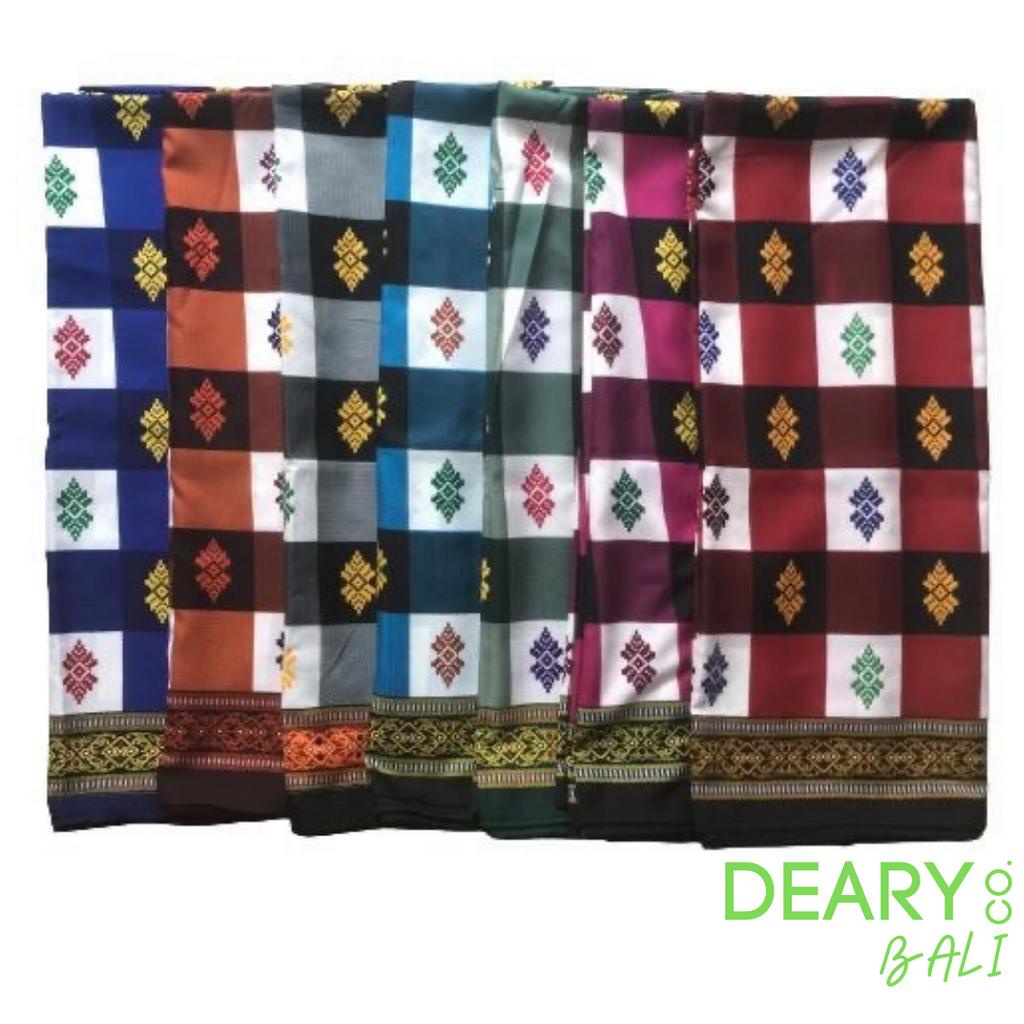SARUNG KOTAK BALI / SARUNG BALI MOTIF CATUR / SARUNG SHOLAT PRIA DEWASA/ SARUNG JADI PRIA OLEH OLEH BALI