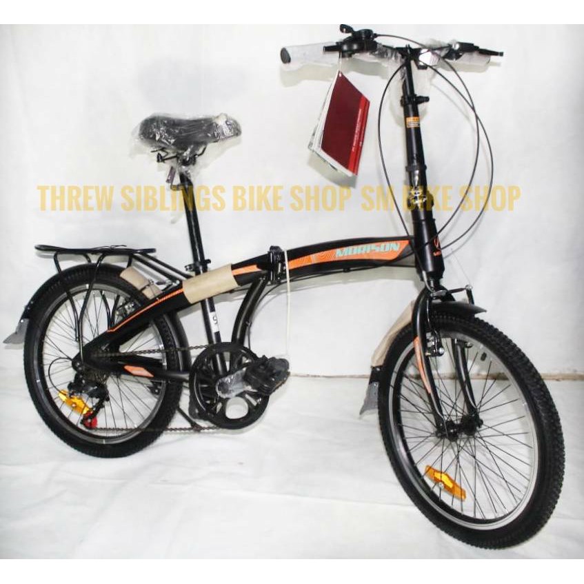 SEPEDA LIPAT MORISON MS 8118 AT 7 SPEED 20 INCH WARNA ORANGE TOSCA