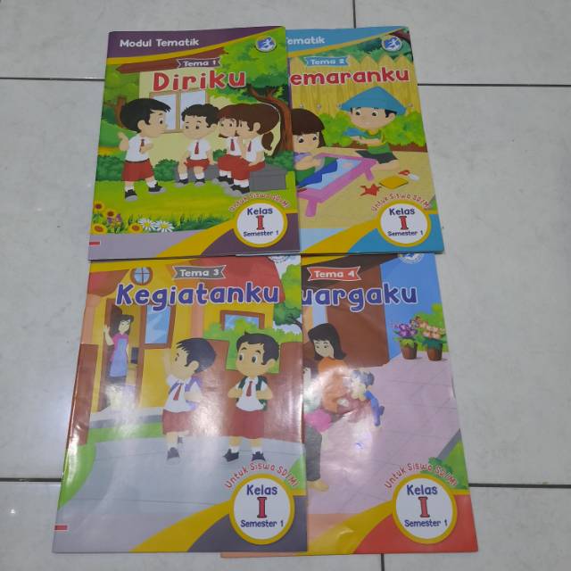 LKS Kelas 1/ Modul Tematik Kelas 1 / Tema 1,2,3,4, B Inggris, Bahasa Sunda