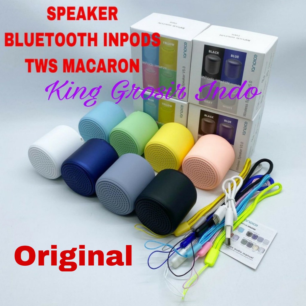 Speaker Bluetooth Macaron Inpods 12 Original Wireless Speaker V5.0 Inpods Tws