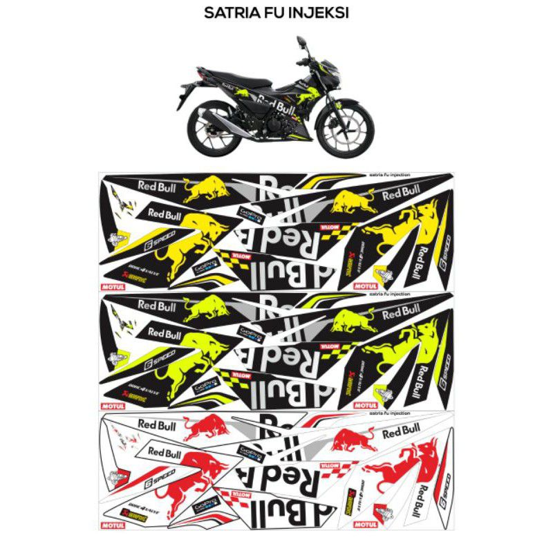 striping motor satria fi LED / stiping satria Fu led fi