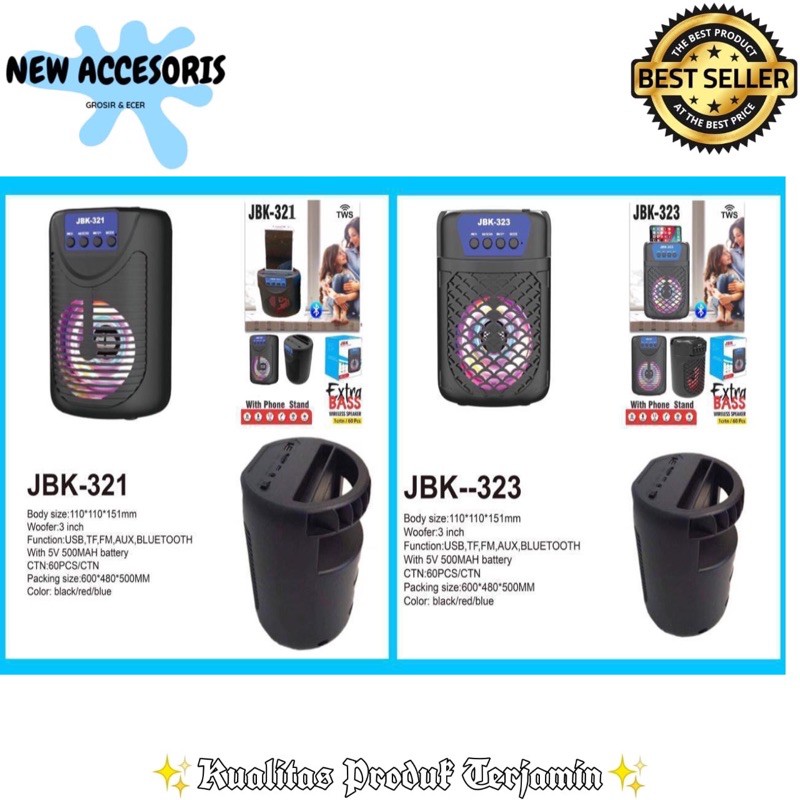 speaker bluetooth wireless JBK-321/JBK-323