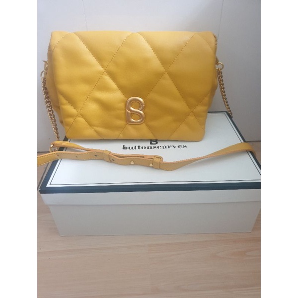 PL zoey bag button scarves yellow