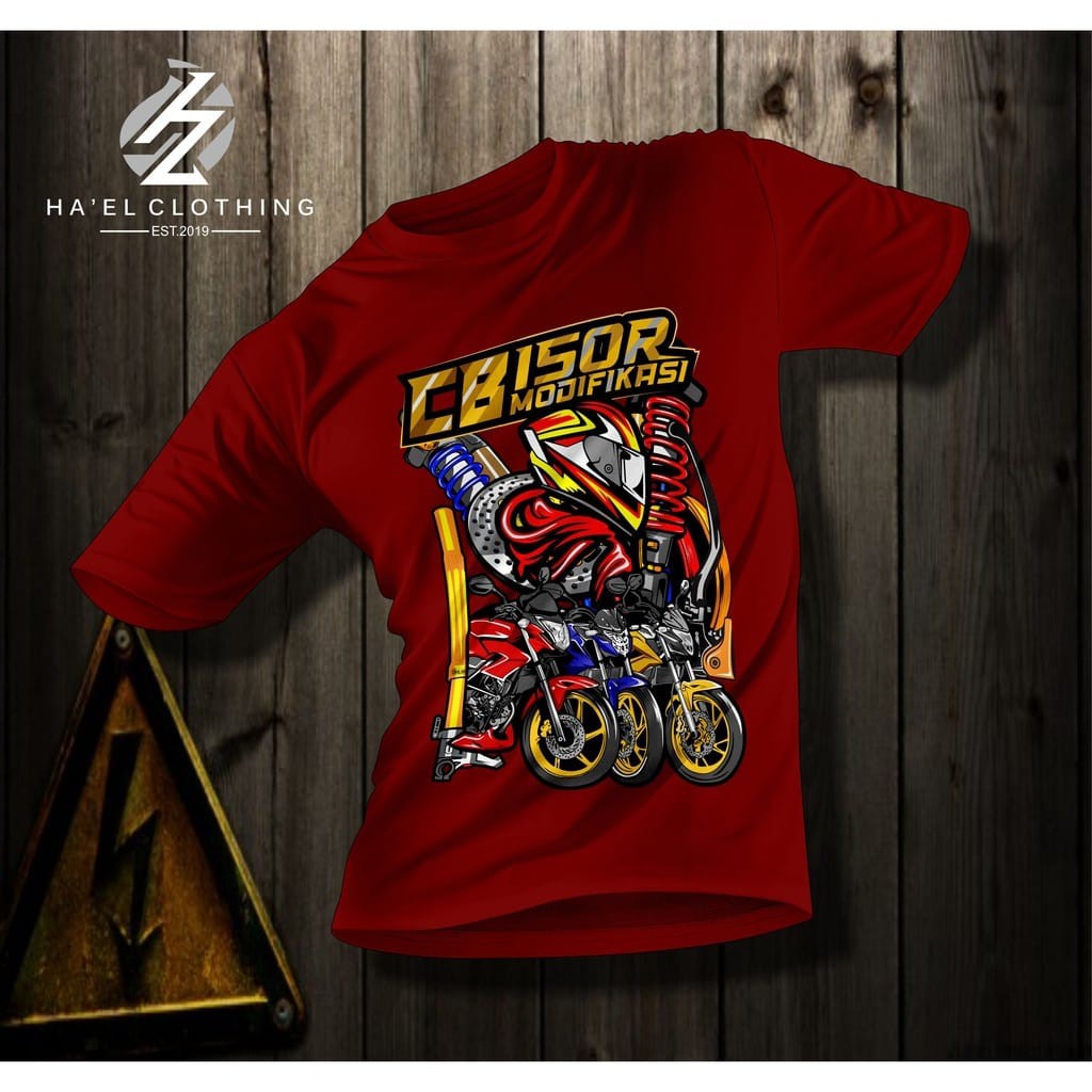 Kaos Pria Distro NEW CB 150 R / CB 150 Modifikasi / Kaos Racing / Kaos Big size 2XL 3XL 4XL 5XL