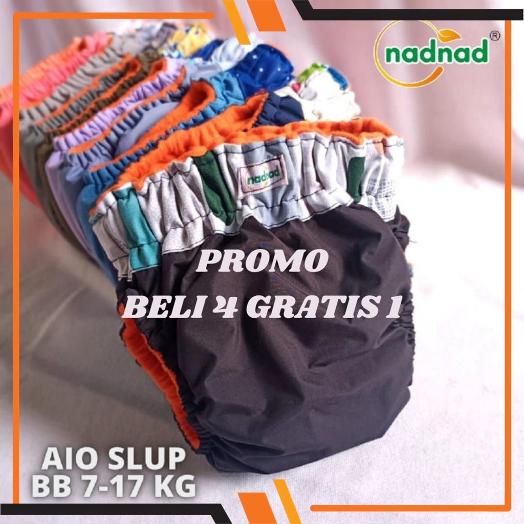 Clodi Aio Nadnad Cloth Diaper Premium Halus lembut