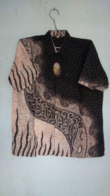 Diskon Batik Hrb026 Kenongo Kemeja Hem Pendek Padi Pekalongan M L Xl Murah Keren Bati Pria Wajik