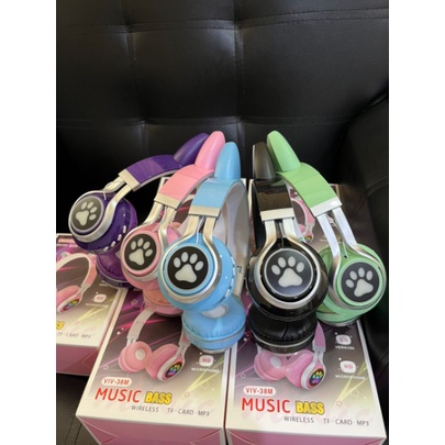 Headphone wirelles headphone bluetooth VIV-38M Earphone Headset Cute