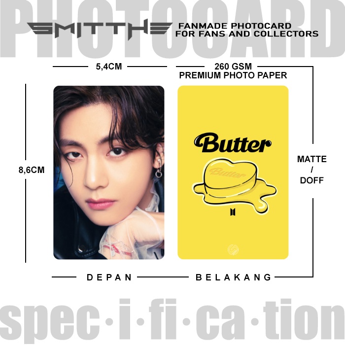 Photocard BTS Butter Edition PT2 Kartu Koleksi KPOP Photo Card