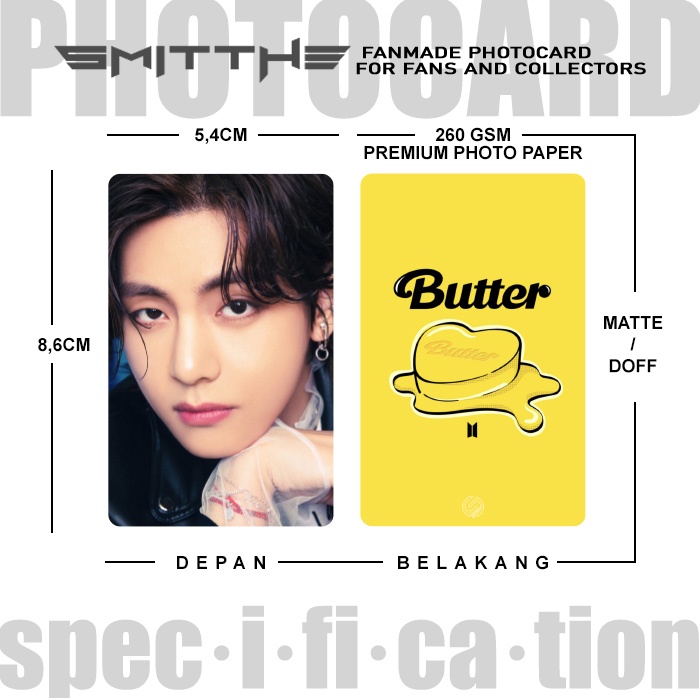 Photocard BTS Butter Edition PT2 Kartu Koleksi KPOP Photo Card