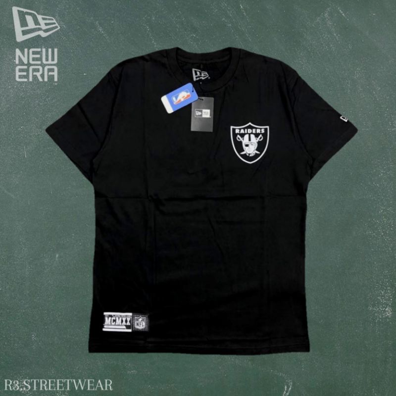 KAOS NEW ERA RAIDERS PRIA - TSHIRT NEW ERA COWO / BAJU PENDEK ORIGINAL NEW ERA