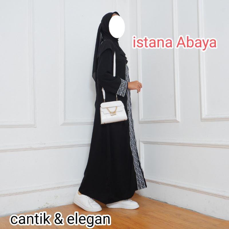 abaya bordir etnik turki cantik dan elegan bgt(real pic 100%)