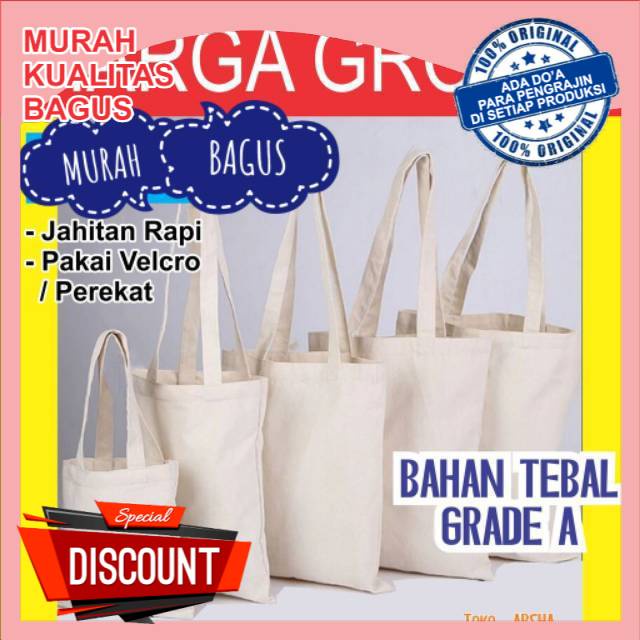 KHUSUS GROSIR (MIN 50) - TAS BLACU POLOS  Blaco  Ultah Souvenir Promosi Bahan Tebal Grade A