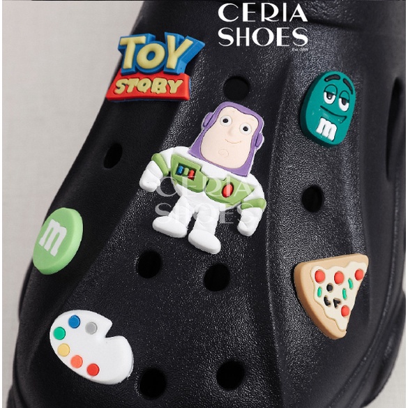 PVC Sandal Slop Wanita Clog Slip On Jibbitz Import Bangkok Rubber ELastic Super Soft Toy Story Sol Rubber Anti Slip Summer Sandals 218