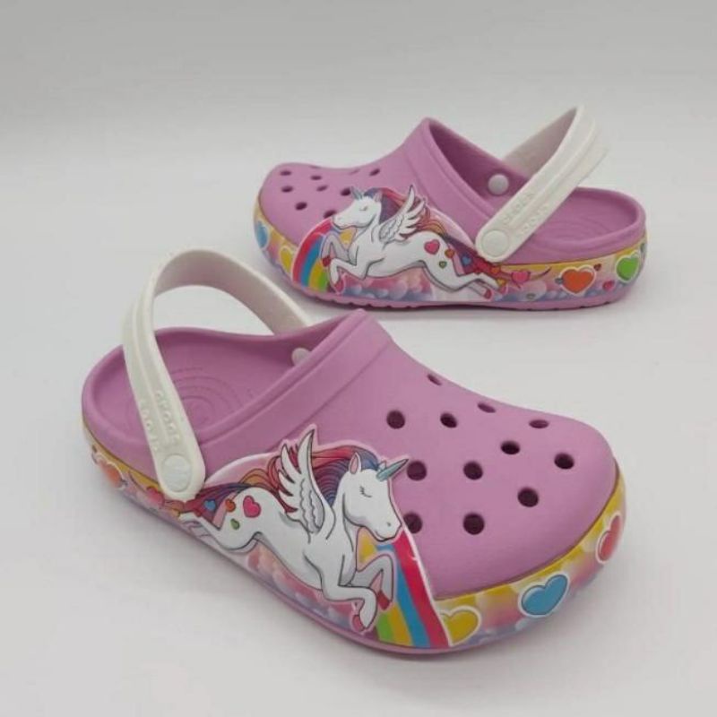 SANDAL ANAK CROCS UNICORN II NEW CROCBAND GIRL