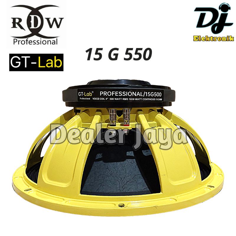 Komponen Speaker RDW GT Lab 15 G550 / 15G550 / G 550 - 15 inch